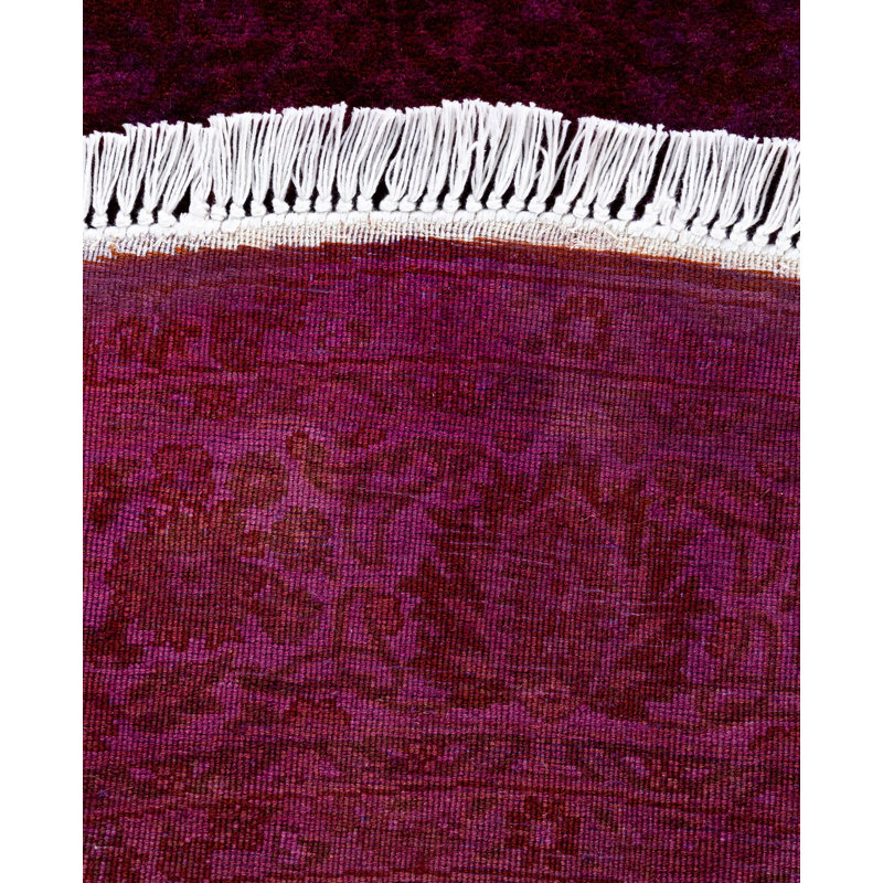 Overdyed One-of-a-Kind 4' 1" X 4' 1" Hand Knotted Area Rug