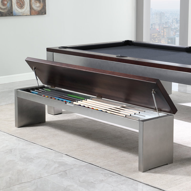 Playcraft Genoa Slate Pool Table / with Professional Installation Included, Burgundy, 8'