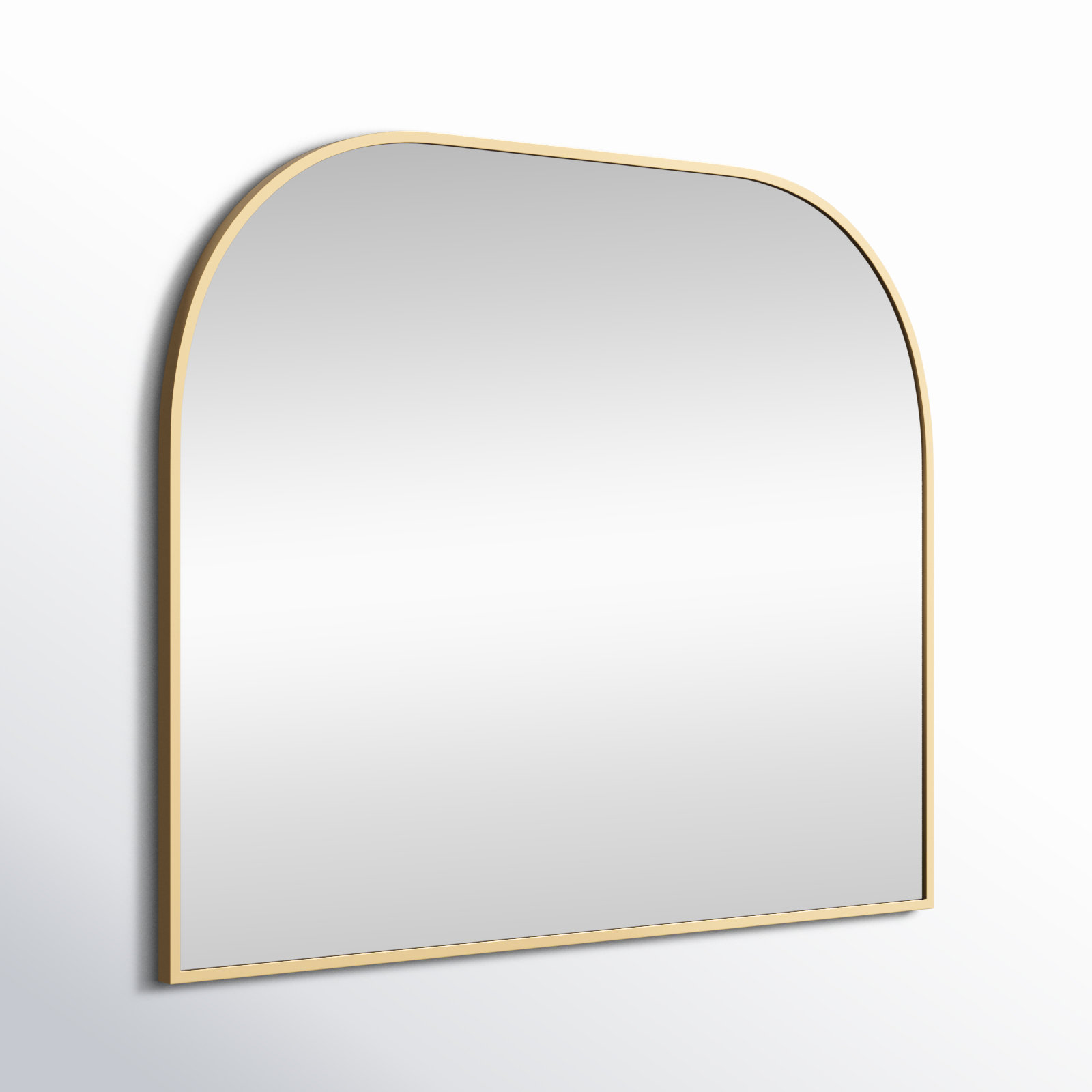 Sabine Metal Wide Arch Wall Mirror, Brass, 34" x 40"