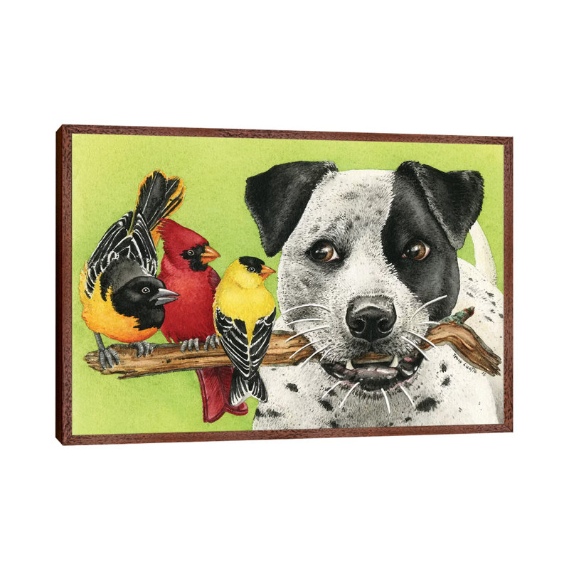 Lets Play Fetch by Tracy Lizotte - Gallery-Wrapped Canvas Giclée on Canvas, 66.04 cm H x 45.72 cm W, Classic Wood Framed