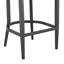 Tabouret de bar d'extérieur Rinehart en aluminium avec corde gris clair et coussins Earl Grey