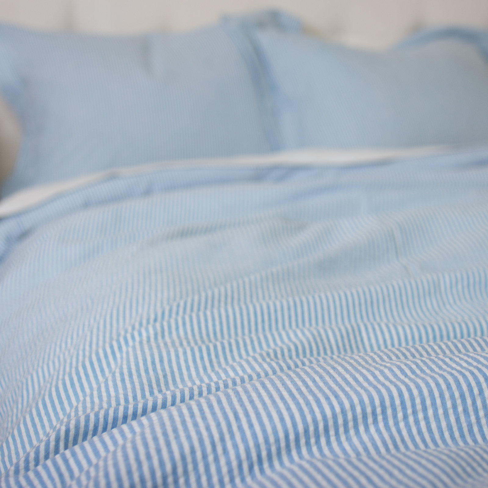 Oakden Percale Duvet Cover, Blue, King Duvet Cover