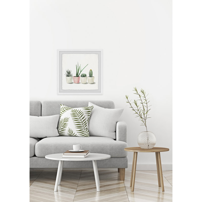 « Pots à fleurs » par Julia Posokhova-impression sur papier encadrée, H 32 po x l 32 po x P 1,5 po