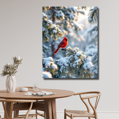 Art mural en verre trempé Cardinal