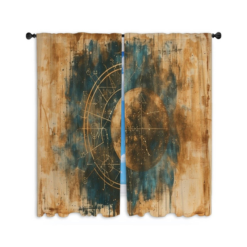 Paire de rideaux obscurcissant en polyester Hesselbein, L 40 po x L 63 po