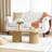 39.38'' W Oval Single Coffee Table-814241052