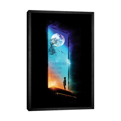 Everything You Can Imagine Is Real 1 Piece Wall Art on Canvas