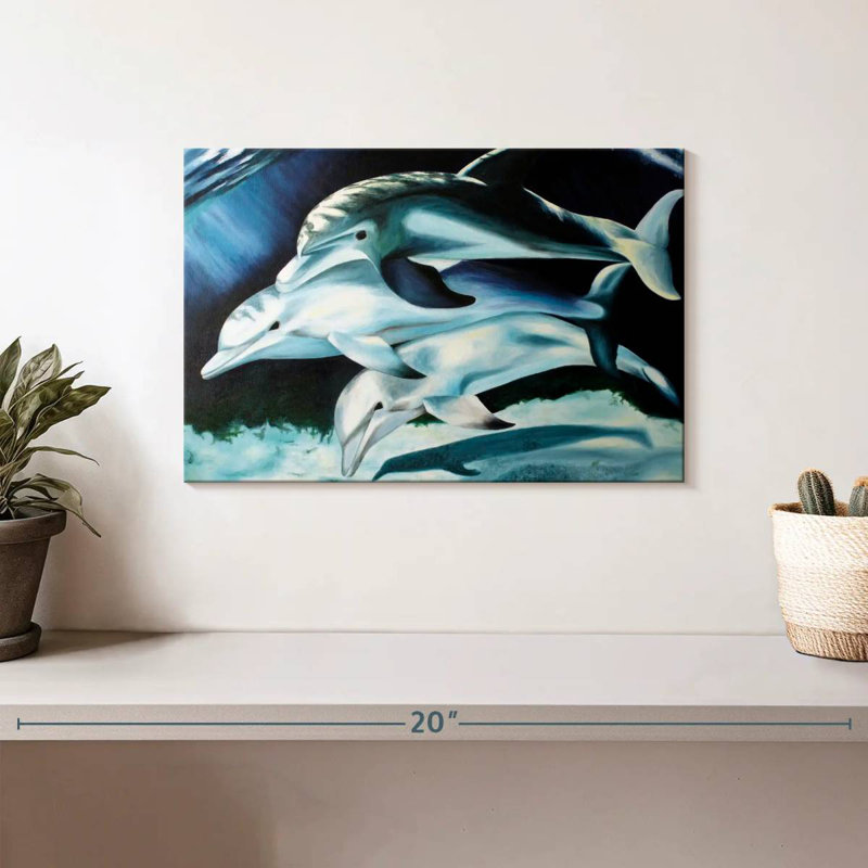 Brampt Dolphin Trio, 8" H x 12" W