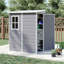 Asjha 12 ft. W x 10 ft. D Plastic Pent Tool Shed