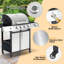 Barbecue au gaz propane à 4 brûleurs avec brûleur latéral GIODIR