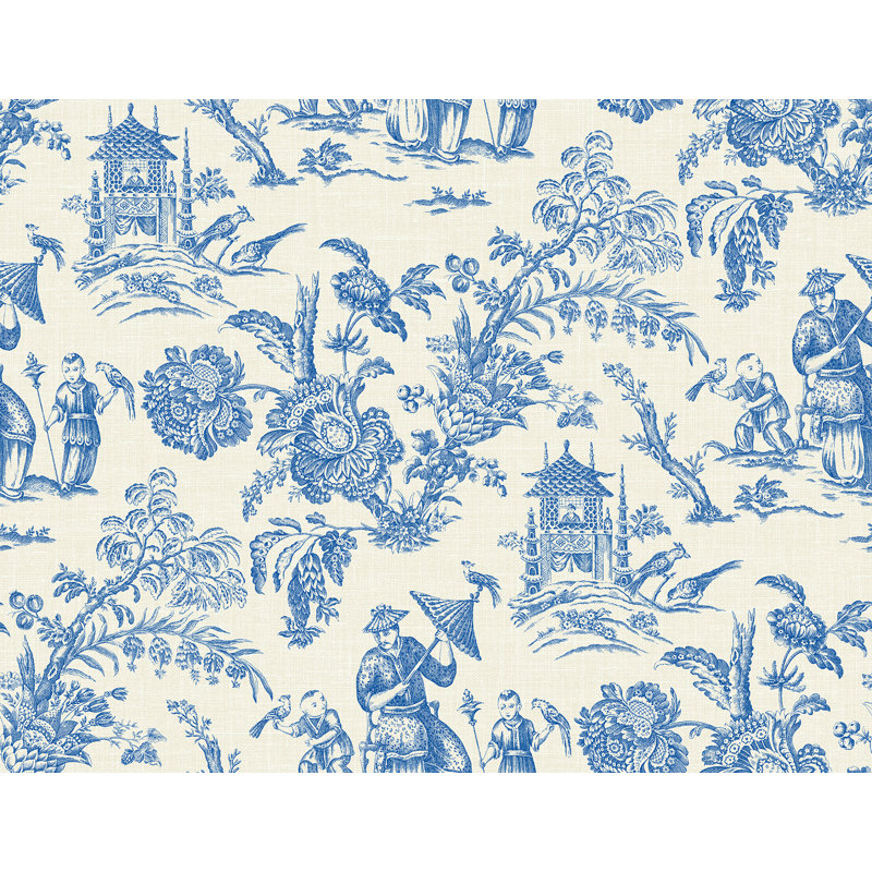 Rouleau de papier peint L 27 pi x l 27 po Aizel, Denim délavé
