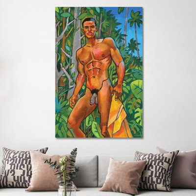 Coastal Jungle 1 Piece Wrapped Canvas Painting