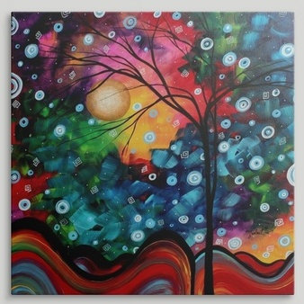 «Anjila Brilliance in the Sky» par Megan Duncanson, impression, H 35 po x l 35 po x P 1,5 po, Toile