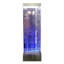 Fontaine murale à bulles 72 po avec lumières à DEL changeantes et télécommande, argent-66653518