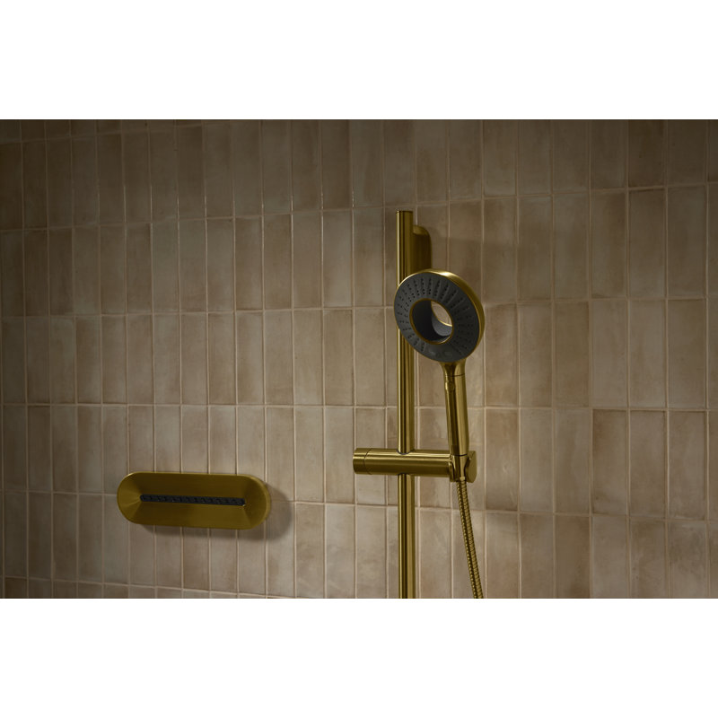 Spaviva Two-Function Handshower 2.5 GPM, Brushed Brass, 1.75 GPM