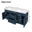 Free Standing Wall Mounted Single Double Single Vanity Bathroom Vanity With MDF Top
