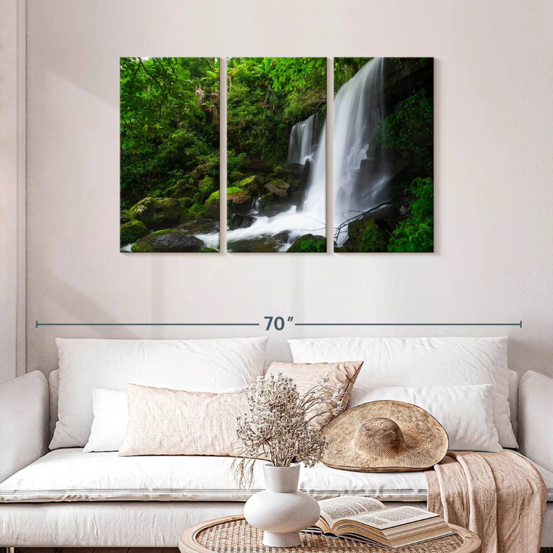 Alvord Lush Green Waterfall, 28" H x 45" W