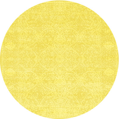 Tapis de zone jaune contemporaine
