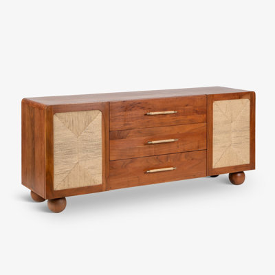 Buffet de 63 po Clifton, buffet contemporain avec tablettes