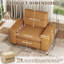 Fauteuil d'appoint moderne en cuir véritable 49 po