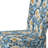 Yellow And Blue Farmhouse Flowers  Pattern - Upholstered Farmhouse Side Chair, Yellow Accent Chair