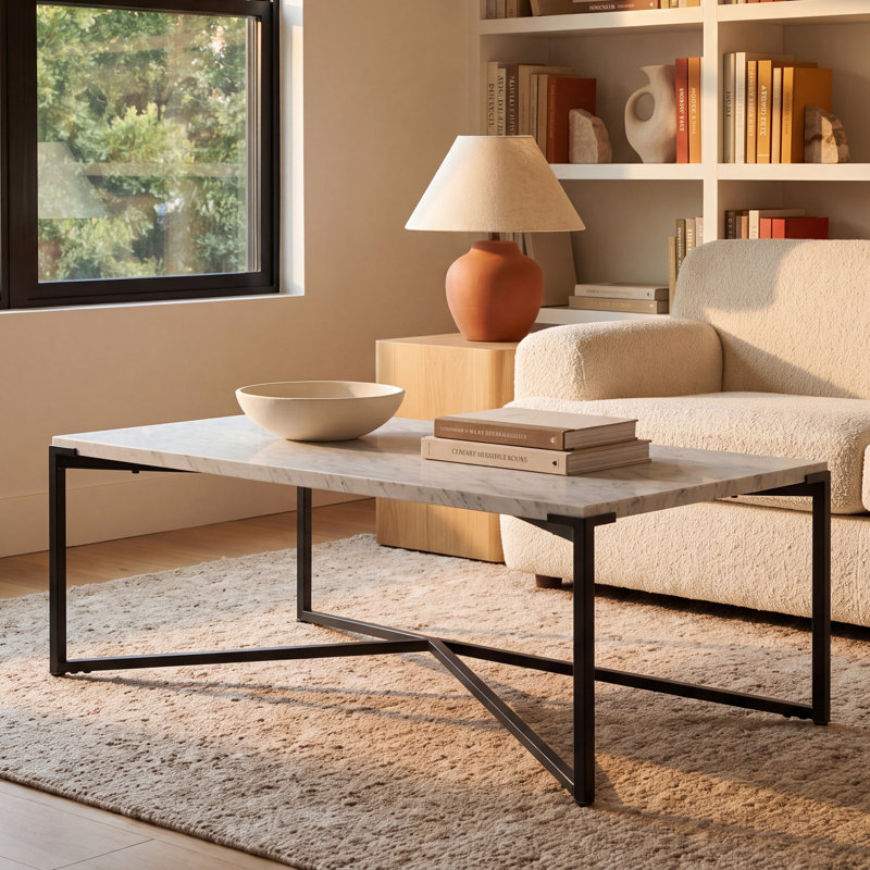 Ellett Marble Top Coffee Table