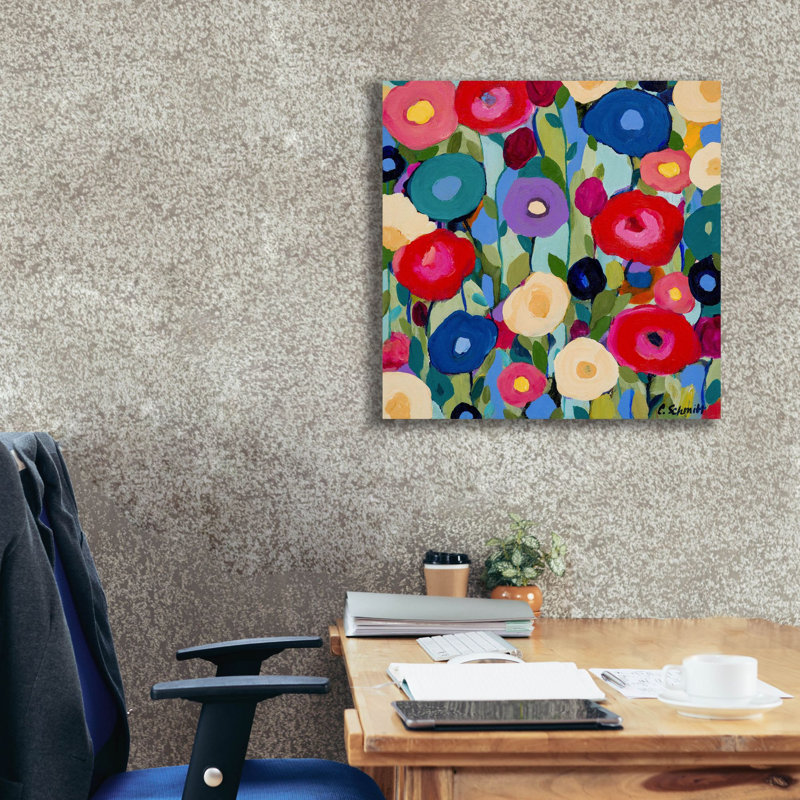 «Summer Solstice» sur toile par Carrie Schmitt, H 26 po x l 26 po x P 1,5 po