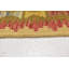 Tapis de zone en laine rouge/brune 3 pi 2 po x 3 pi 8 po one-of-kind-noué la main Lorain