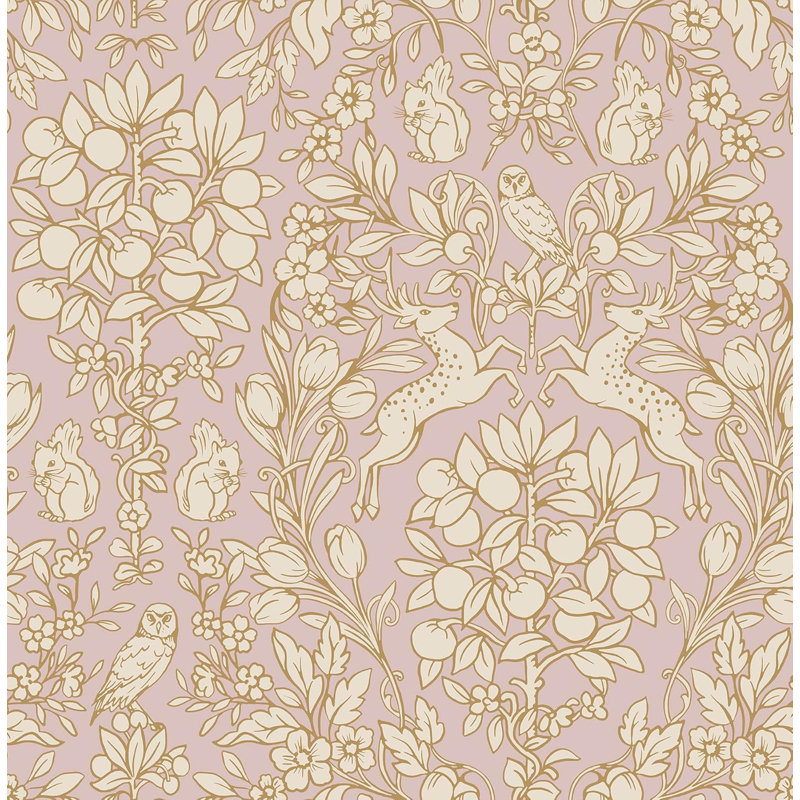 Blush Enchanted Peel & Stick Wallpaper