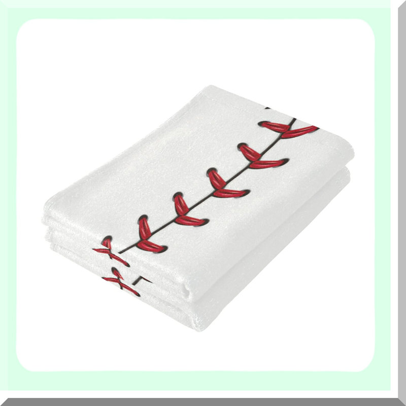 All-Star Baseball Hand Towels - Soft, Absorbent, Decorative Set for Bathroom, Kitchen, Gym, Spa, and Home - 28x14 in