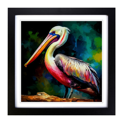Pelican Fauvism - Framed Print