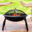 Round Iron Charcoal Fire Pit
