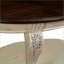 Table basse en placage de bois blanc antique pour le salon, assemblage facile, conception ovale sécuritaire pour les enfants-360878475