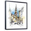 Vintage Old Europe View I - peinture sur toile encadrée