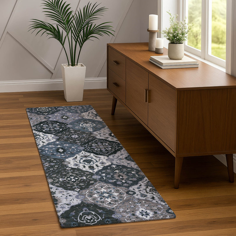 Machine Washable Indoor/Outdoor Matteson ACN2292 Panel Rug, Runner 2'3" x 7'6"