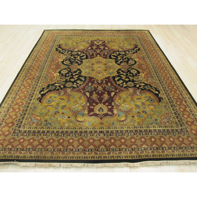 Tapis transitionnel en laine noué à la main Invitation, Rectangulaire 8 pi x 10 pi
