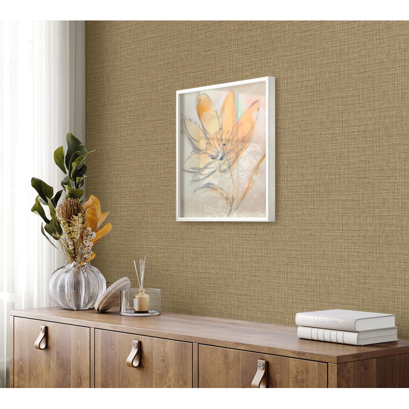 Papier peint en vinyle gaufré Seabrook Designs, Brun