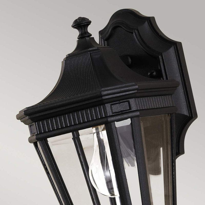 Tibbett 29.2cm H Outdoor Wall Lantern, Black