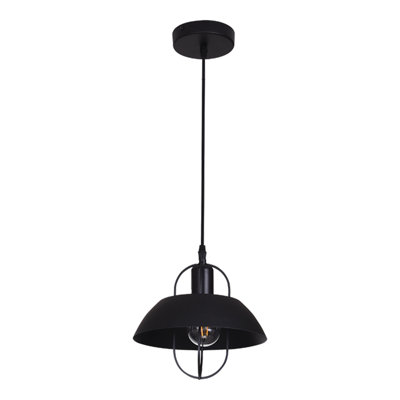 Luminaire suspendu en dome à 1 lumière
