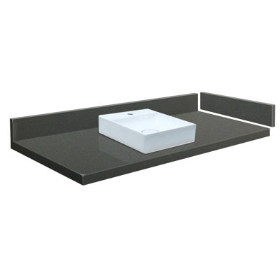 Rachel 31'' Granite Single Bathroom Vanity Top with Sink