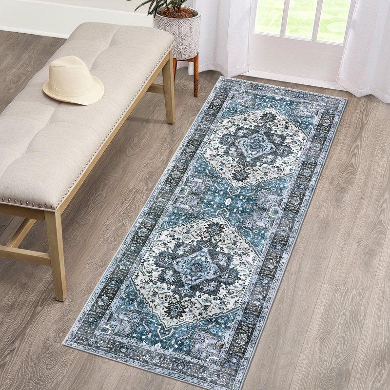 Tapis Daejanae avec envers antidérapant, Tapis de couloir 2 pi x 6 pi