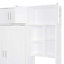 Lit escamotable mural avec bureau, armoire supérieure et tablettes de rangement, lit pliable peu encombrant-1654845060-1654845063