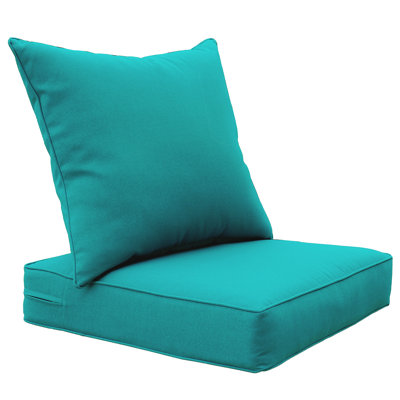 Outdoor/Indoor Chair Cushion Set, Deep Seat Patio Furniture Replacement Cushions