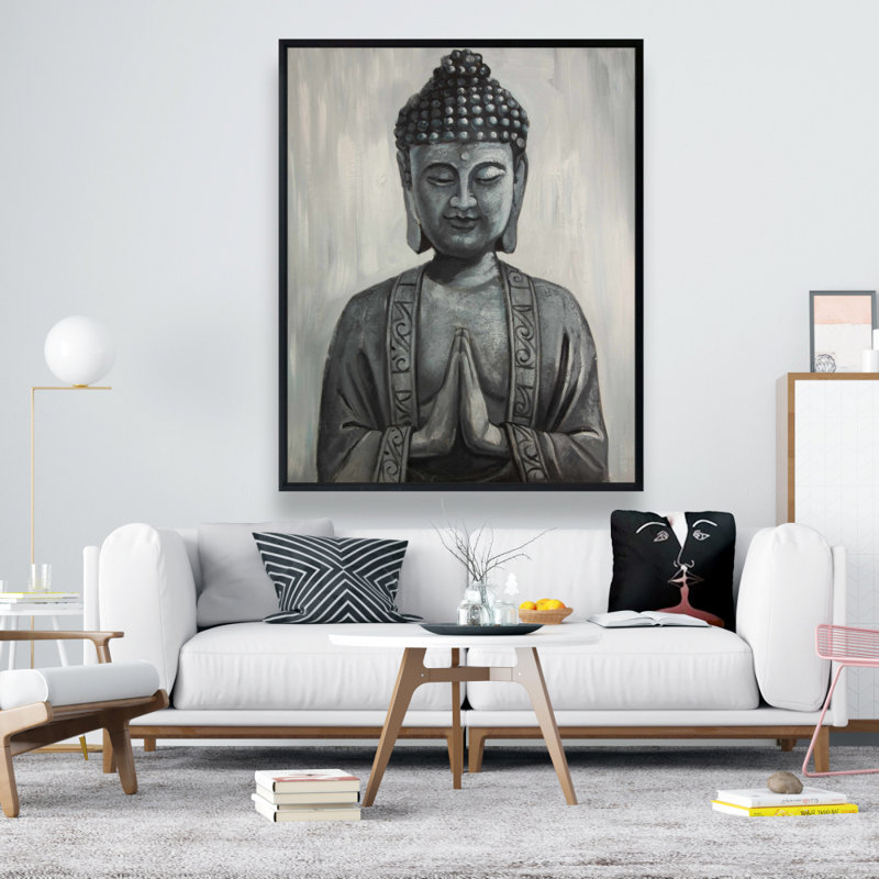 Buddha Print On Canvas, H 60 po x l 48 po