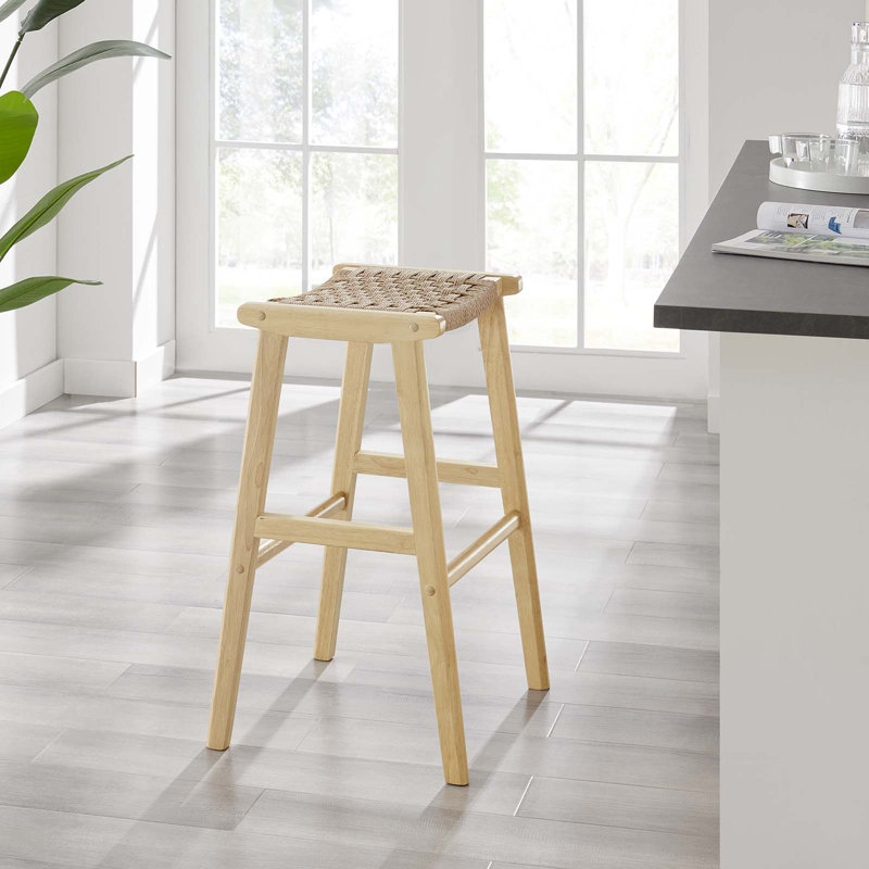 Tabourets de comptoir / de bar Modway Saoirse, Tabouret de bar (hauteur d'assise de 29,5 po), Natural