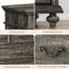Commode 47 po à 9 tiroirs, commode en bois de chêne rustique