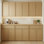 Ensemble d'armoires de cuisine modulaires 3 x 24 po (total 72 po), cadres et tiroirs en bois massif, placage de chêne blanc, fabrication en contreplaqué, charnières et glissières à fermeture en douceur