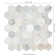 Angora Hexagon 11.75" x 12" Polished Marble Mosaic Floor and Wall Tile