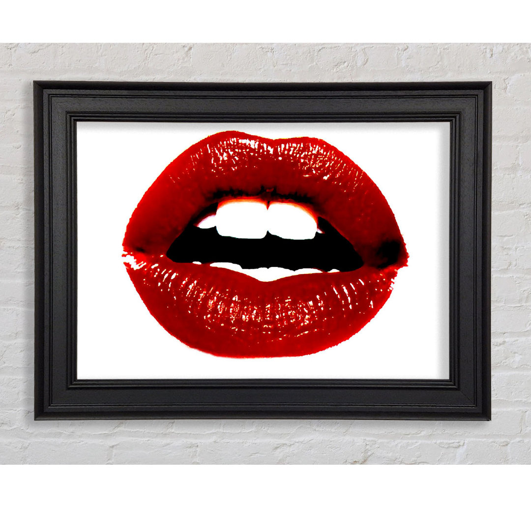 Red Hot Lips Gerahmter Druck