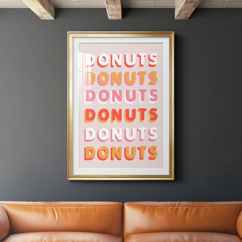 " Donuts ", Gold, 42.5" H x 30.5" W x 1" D